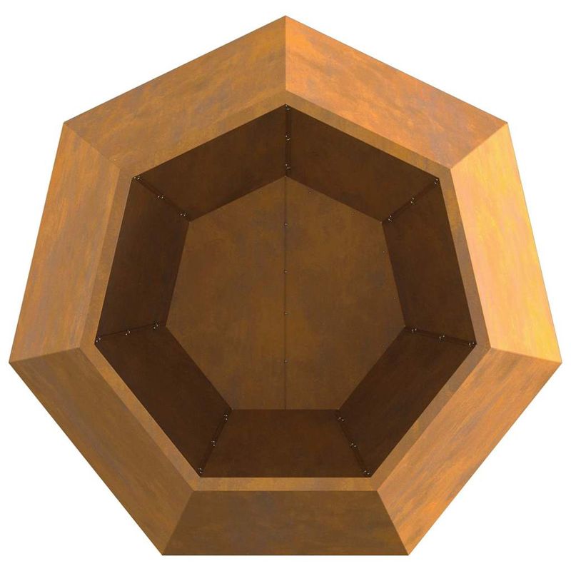 Casa si Gradina - Gradinarit si plante - Plante si ghivece - Ghivece si suporturi - Jardiniera 2 pcs Ruginit 100 x 100 x 80 cm - Infinity.ro