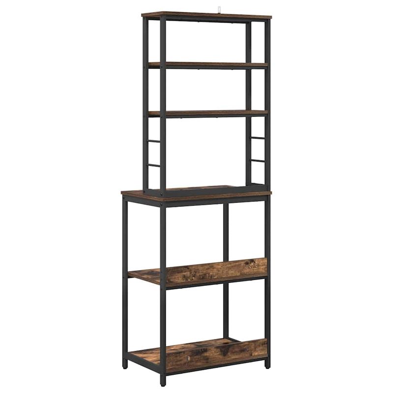 Casa si Gradina - Mobilier - Biblioteci si rafturi - Biblioteci - Raft de bucatarie Stejar fumuriu 60 x 40 x 168 cm Lemn compozit - Infinity.ro