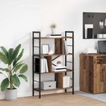 Casa si Gradina - Mobilier - Biblioteci si rafturi - Biblioteci - Raft pentru carti Lemn Vechi 75 x 30 x 123,5 cm Lemn compozit - Infinity.ro