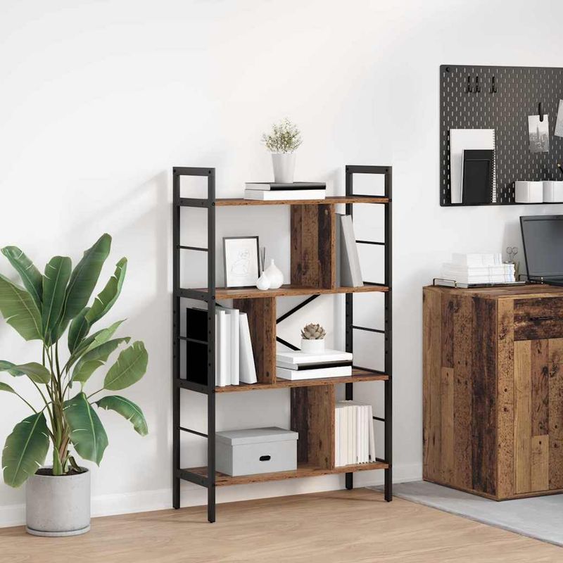 Casa si Gradina - Mobilier - Biblioteci si rafturi - Biblioteci - Raft pentru carti Lemn Vechi 75 x 30 x 123,5 cm Lemn compozit - Infinity.ro