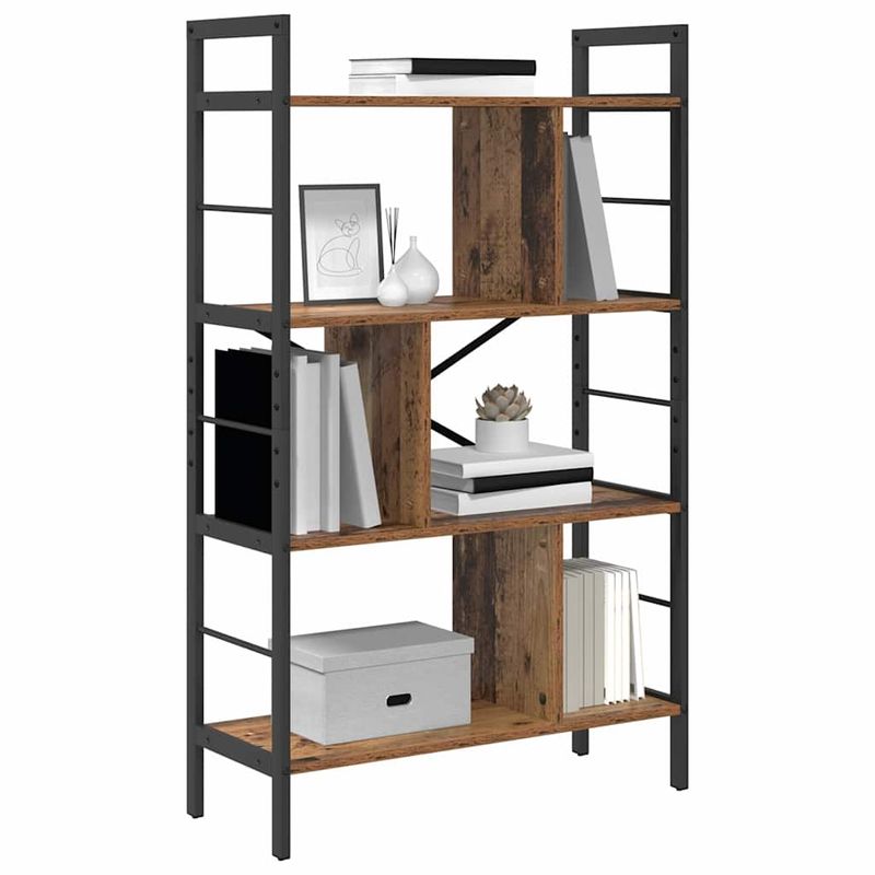 Casa si Gradina - Mobilier - Biblioteci si rafturi - Biblioteci - Raft pentru carti Lemn Vechi 75 x 30 x 123,5 cm Lemn compozit - Infinity.ro