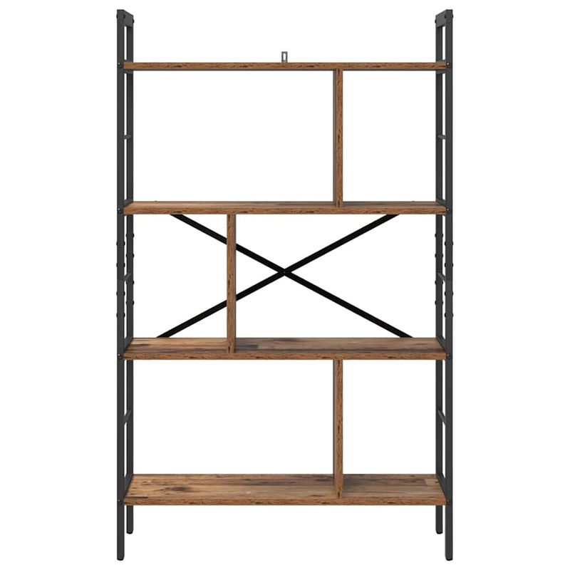 Casa si Gradina - Mobilier - Biblioteci si rafturi - Biblioteci - Raft pentru carti Lemn Vechi 75 x 30 x 123,5 cm Lemn compozit - Infinity.ro