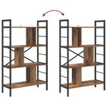 Casa si Gradina - Mobilier - Biblioteci si rafturi - Biblioteci - Raft pentru carti Lemn Vechi 75 x 30 x 123,5 cm Lemn compozit - Infinity.ro