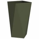 Casa si Gradina - Gradinarit si plante - Plante si ghivece - Ghivece si suporturi - Jardiniera 2 pcs Verde masliniu 40 x 40 x 75 cm Otel - Infinity.ro