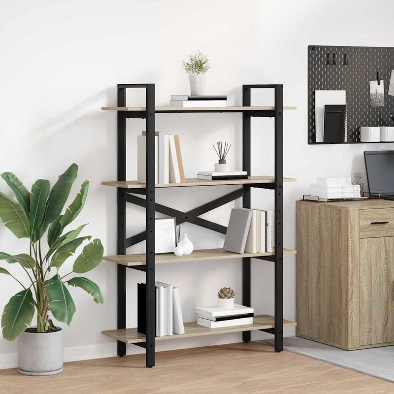 Casa si Gradina - Mobilier - Biblioteci si rafturi - Biblioteci - Raft pentru carti Stejar Sonoma 100 x 33,5 x 140 cm - Infinity.ro