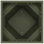 Casa si Gradina - Gradinarit si plante - Plante si ghivece - Ghivece si suporturi - Jardiniera 2 pcs Verde masliniu 40 x 40 x 75 cm Otel - Infinity.ro