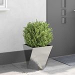 Casa si Gradina - Gradinarit si plante - Plante si ghivece - Ghivece si suporturi - Jardiniera Argintiu 40 x 40 x 40 cm Otel inoxidabil - Infinity.ro