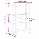 Casa si Gradina - Mobilier - Biblioteci si rafturi - Biblioteci - Raft pentru carti Stejar Sonoma 100 x 33,5 x 140 cm - Infinity.ro
