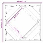 Casa si Gradina - Gradinarit si plante - Plante si ghivece - Ghivece si suporturi - Jardiniera Argintiu 40 x 40 x 40 cm Otel inoxidabil - Infinity.ro