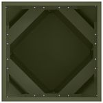 Casa si Gradina - Gradinarit si plante - Plante si ghivece - Ghivece si suporturi - Jardiniera 2 pcs Verde masliniu 40 x 40 x 40 cm Otel - Infinity.ro