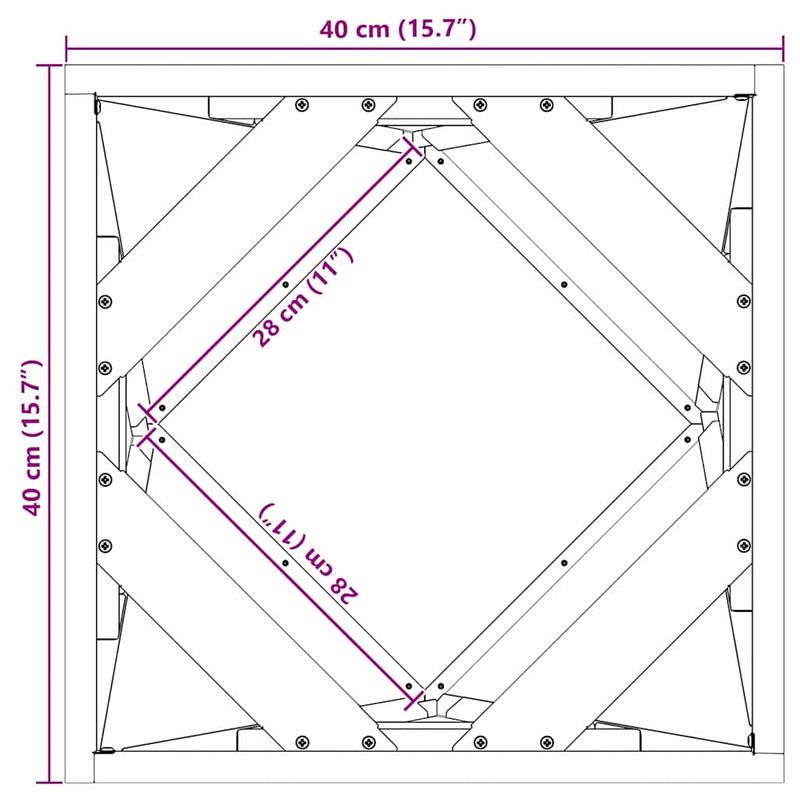 Casa si Gradina - Gradinarit si plante - Plante si ghivece - Ghivece si suporturi - Jardiniera 2 pcs Verde masliniu 40 x 40 x 40 cm Otel - Infinity.ro