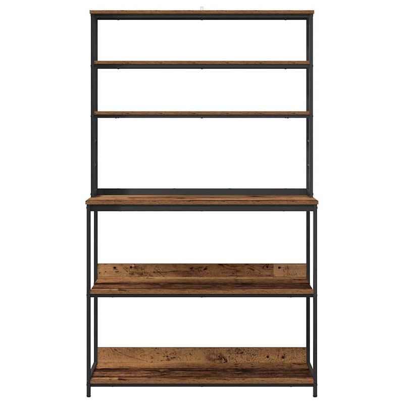 Casa si Gradina - Mobilier - Biblioteci si rafturi - Biblioteci - Raft de bucatarie Lemn Vechi 100 x 40 x 168 cm Lemn compozit - Infinity.ro