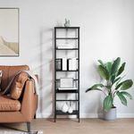 Casa si Gradina - Mobilier - Biblioteci si rafturi - Biblioteci - Raft pentru carti Stejar Negru 40 x 29,5 x 149 cm Lemn compozit - Infinity.ro