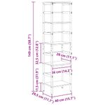 Casa si Gradina - Mobilier - Biblioteci si rafturi - Biblioteci - Raft pentru carti Stejar Negru 40 x 29,5 x 149 cm Lemn compozit - Infinity.ro