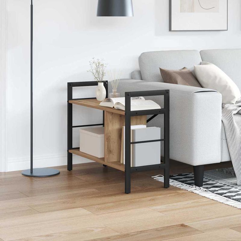 Casa si Gradina - Mobilier - Biblioteci si rafturi - Biblioteci - Raft pentru carti Stejar Artizanal 75 x 30 x 58,5 cm - Infinity.ro