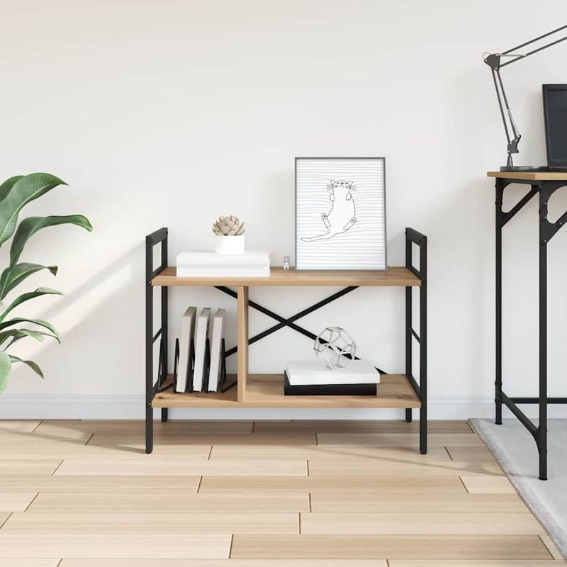 Casa si Gradina - Mobilier - Biblioteci si rafturi - Biblioteci - Raft pentru carti Stejar Artizanal 75 x 30 x 58,5 cm - Infinity.ro