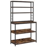 Casa si Gradina - Mobilier - Biblioteci si rafturi - Biblioteci - Raft de bucatarie Stejar fumuriu 100 x 40 x 168 cm - Infinity.ro