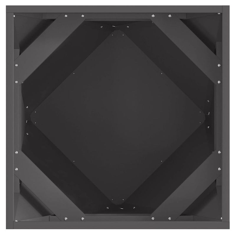 Casa si Gradina - Gradinarit si plante - Plante si ghivece - Ghivece si suporturi - Jardiniera 2 pcs Negru 50 x 50 x 50 cm Otel - Infinity.ro