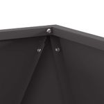 Casa si Gradina - Gradinarit si plante - Plante si ghivece - Ghivece si suporturi - Jardiniera 2 pcs Negru 50 x 50 x 50 cm Otel - Infinity.ro