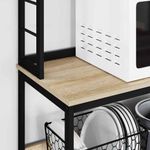 Casa si Gradina - Mobilier - Biblioteci si rafturi - Biblioteci - Raft de bucatarie Stejar Sonoma 80 x 40 x 168 cm Lemn compozit - Infinity.ro