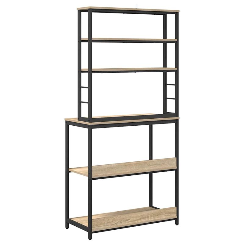 Casa si Gradina - Mobilier - Biblioteci si rafturi - Biblioteci - Raft de bucatarie Stejar Sonoma 80 x 40 x 168 cm Lemn compozit - Infinity.ro