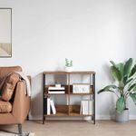 Casa si Gradina - Mobilier - Biblioteci si rafturi - Biblioteci - Raft pentru carti Lemn Vechi 82 x 32 x 79 cm Lemn compozit - Infinity.ro