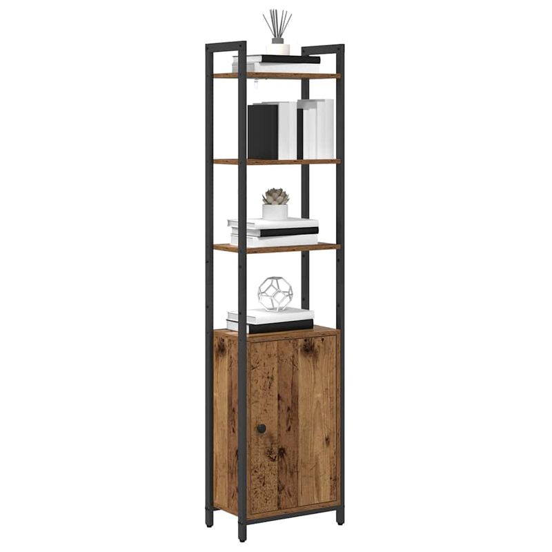 Casa si Gradina - Mobilier - Biblioteci si rafturi - Biblioteci - Dulap pentru carti Lemn Vechi 40 x 24 x 161 cm Lemn compozit - Infinity.ro
