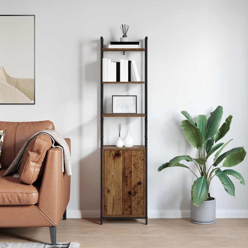 Casa si Gradina - Mobilier - Biblioteci si rafturi - Biblioteci - Dulap pentru carti Lemn Vechi 40 x 24 x 161 cm Lemn compozit - Infinity.ro