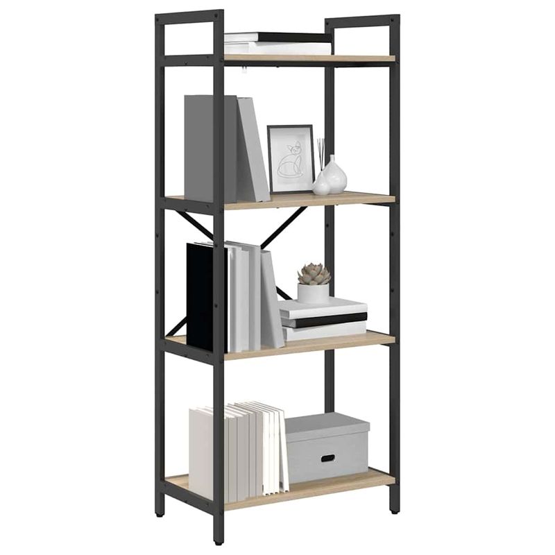 Casa si Gradina - Mobilier - Biblioteci si rafturi - Biblioteci - Raft pentru carti Stejar Sonoma 56 x 34 x 133,5 cm - Infinity.ro