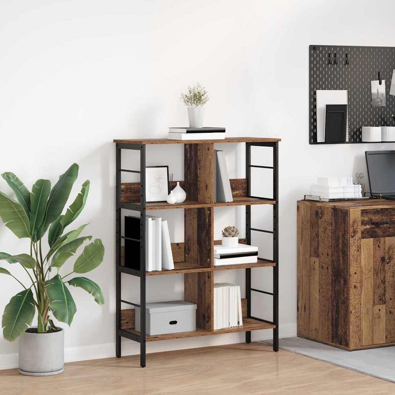 Casa si Gradina - Mobilier - Biblioteci si rafturi - Biblioteci - Raft pentru carti Lemn Vechi 82 x 32 x 112 cm Lemn compozit - Infinity.ro