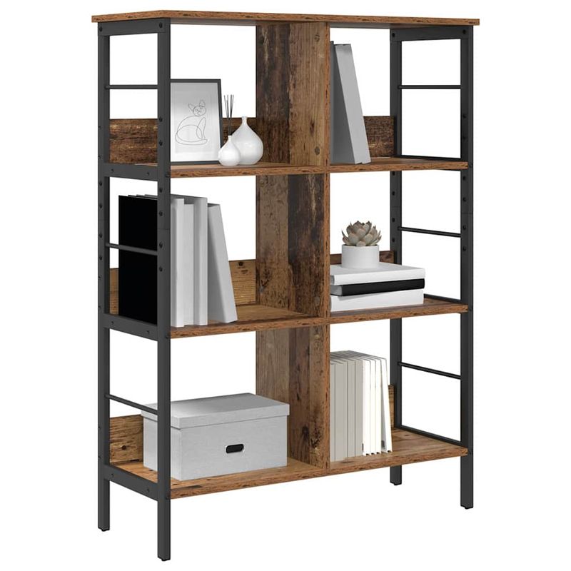 Casa si Gradina - Mobilier - Biblioteci si rafturi - Biblioteci - Raft pentru carti Lemn Vechi 82 x 32 x 112 cm Lemn compozit - Infinity.ro
