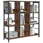 Casa si Gradina - Mobilier - Biblioteci si rafturi - Biblioteci - Raft pentru carti Stejar fumuriu 102 x 32 x 104,5 cm - Infinity.ro