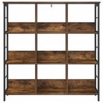 Casa si Gradina - Mobilier - Biblioteci si rafturi - Biblioteci - Raft pentru carti Stejar fumuriu 102 x 32 x 104,5 cm - Infinity.ro