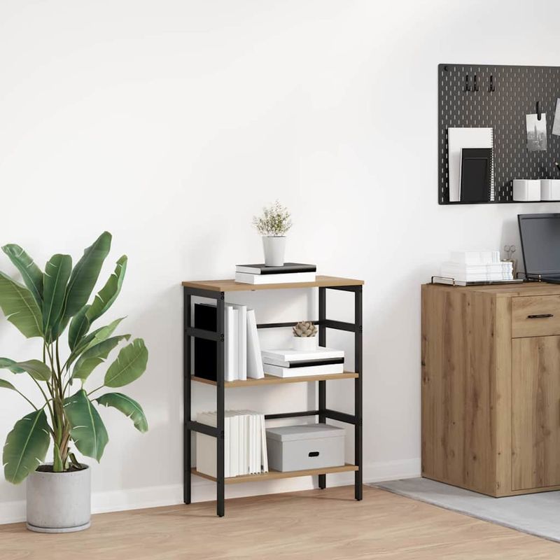 Casa si Gradina - Mobilier - Biblioteci si rafturi - Biblioteci - Raft pentru carti Stejar Artizanal 60 x 29,5 x 81 cm - Infinity.ro