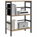 Casa si Gradina - Mobilier - Biblioteci si rafturi - Biblioteci - Raft pentru carti Stejar Artizanal 60 x 29,5 x 81 cm - Infinity.ro