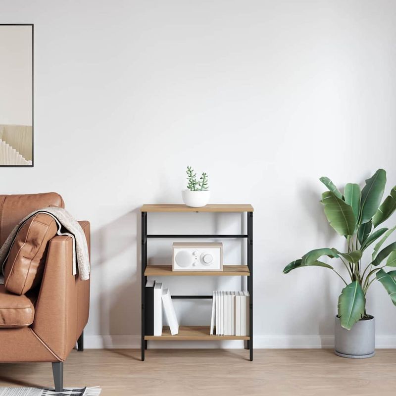 Casa si Gradina - Mobilier - Biblioteci si rafturi - Biblioteci - Raft pentru carti Stejar Artizanal 60 x 29,5 x 81 cm - Infinity.ro