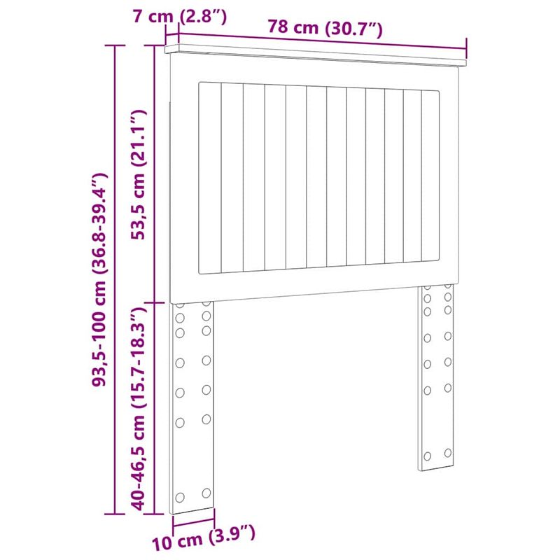 Casa si Gradina - Mobilier - Paturi si accesorii - Accesorii paturi - Tablie de depozitare sonoma gri 135 cm Lemn compozit - Infinity.ro