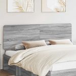 Casa si Gradina - Mobilier - Paturi si accesorii - Accesorii paturi - Tablie de pat cu aripioare gri deschis 163x23x118/128 cm textil - Infinity.ro