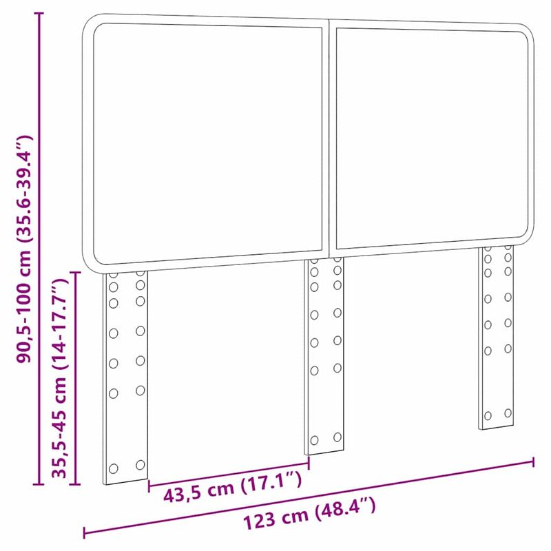 Casa si Gradina - Mobilier - Paturi si accesorii - Accesorii paturi - Tablie de pat cu aripioare alb 83x23x78/88 cm piele ecologica - Infinity.ro
