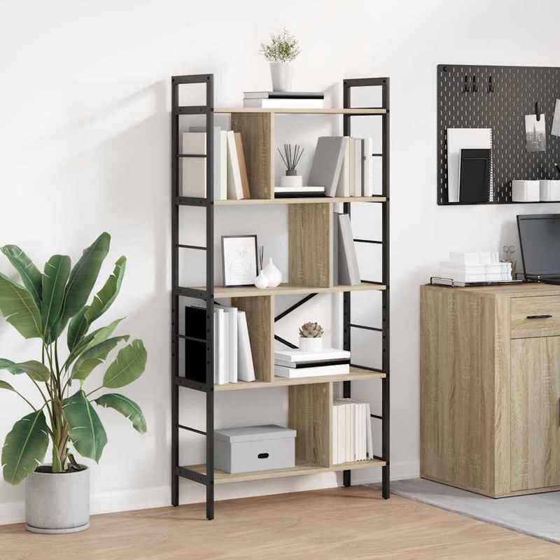 Casa si Gradina - Mobilier - Biblioteci si rafturi - Biblioteci - Raft pentru carti Stejar Sonoma 75 x 30 x 156 cm Lemn compozit - Infinity.ro