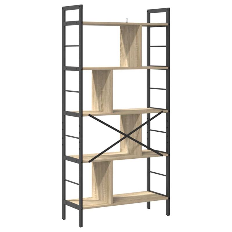 Casa si Gradina - Mobilier - Biblioteci si rafturi - Biblioteci - Raft pentru carti Stejar Sonoma 75 x 30 x 156 cm Lemn compozit - Infinity.ro