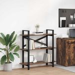 Casa si Gradina - Mobilier - Biblioteci si rafturi - Biblioteci - Raft pentru carti Stejar fumuriu 100 x 33,5 x 102 cm - Infinity.ro