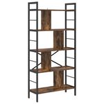 Casa si Gradina - Mobilier - Biblioteci si rafturi - Biblioteci - Raft pentru carti Stejar fumuriu 75 x 30 x 156 cm Lemn compozit - Infinity.ro