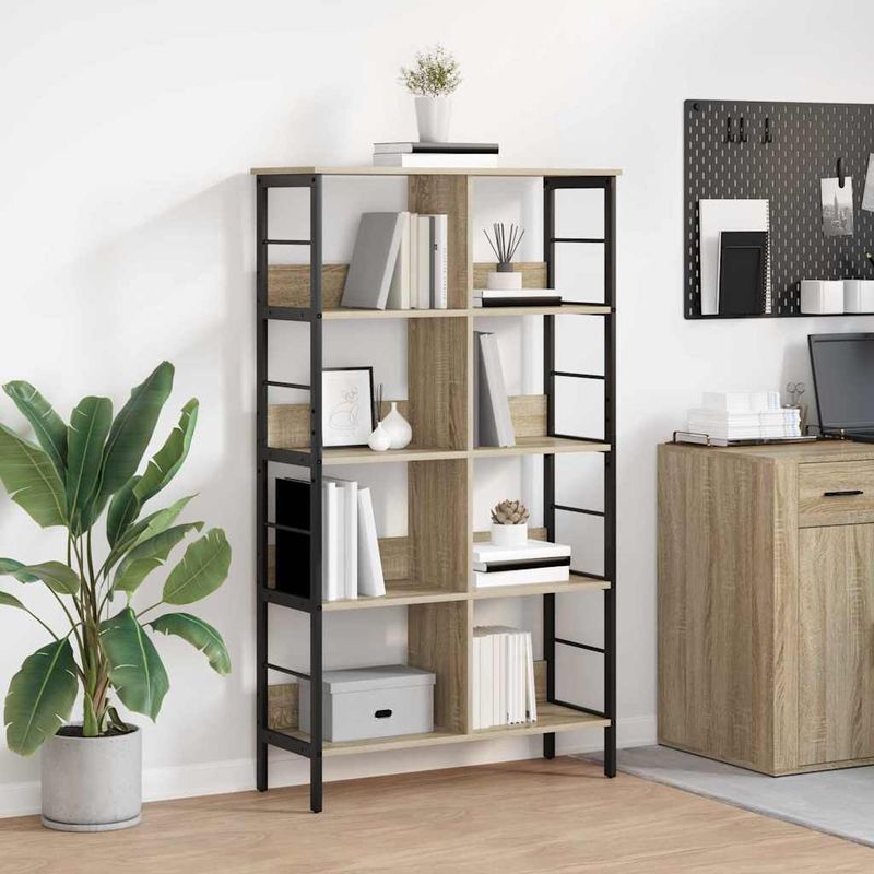 Casa si Gradina - Mobilier - Biblioteci si rafturi - Biblioteci - Raft pentru carti Stejar Sonoma 82 x 32 x 144,5 cm - Infinity.ro