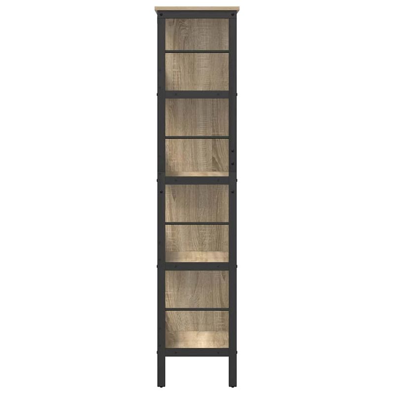 Casa si Gradina - Mobilier - Biblioteci si rafturi - Biblioteci - Raft pentru carti Stejar Sonoma 82 x 32 x 144,5 cm - Infinity.ro