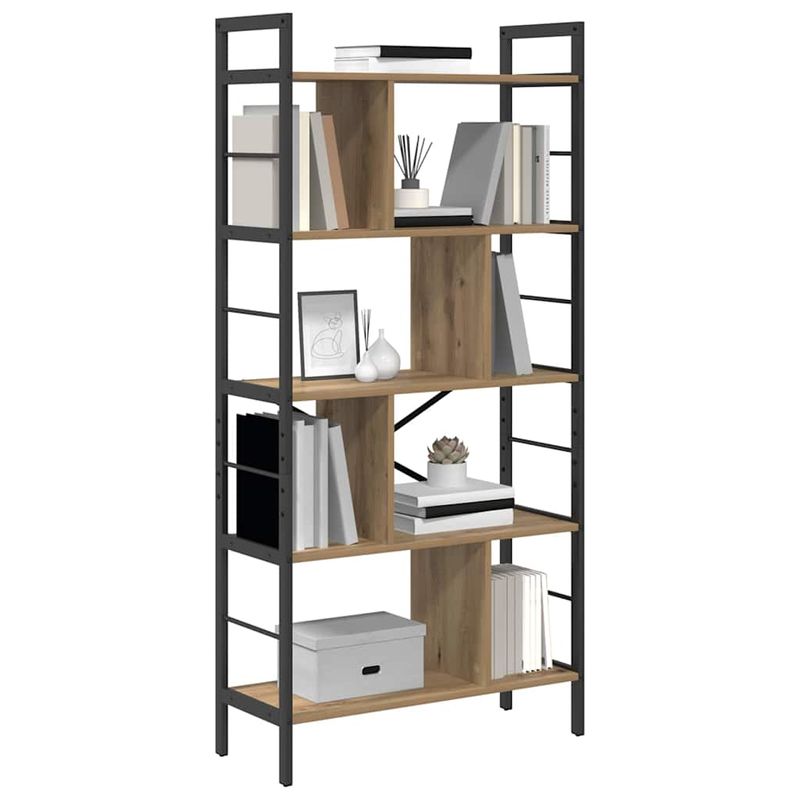 Casa si Gradina - Mobilier - Biblioteci si rafturi - Biblioteci - Raft pentru carti Stejar Artizanal 75 x 30 x 156 cm - Infinity.ro