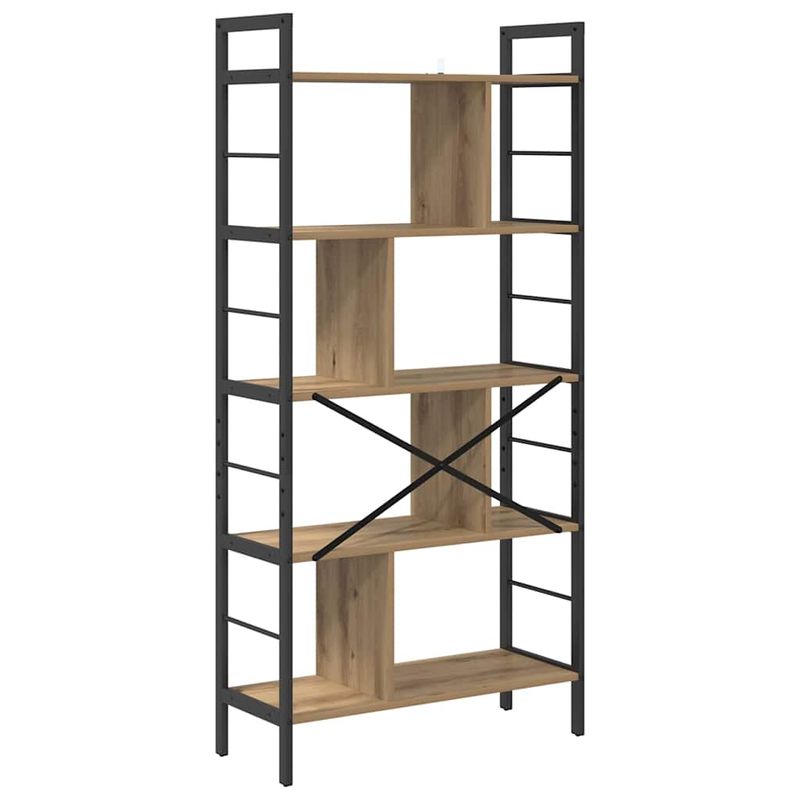 Casa si Gradina - Mobilier - Biblioteci si rafturi - Biblioteci - Raft pentru carti Stejar Artizanal 75 x 30 x 156 cm - Infinity.ro