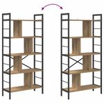 Casa si Gradina - Mobilier - Biblioteci si rafturi - Biblioteci - Raft pentru carti Stejar Artizanal 75 x 30 x 156 cm - Infinity.ro