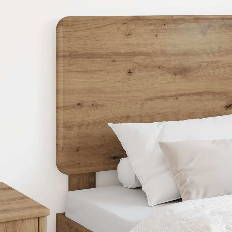 Casa si Gradina - Mobilier - Paturi si accesorii - Accesorii paturi - Tablie de pat cu aripioare, alb, 163x16x118/128 cm, piele eco - Infinity.ro