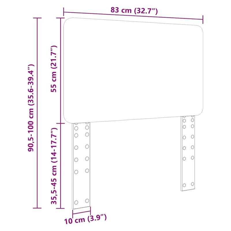 Casa si Gradina - Mobilier - Paturi si accesorii - Accesorii paturi - Tablie de pat cu aripioare, negru, 163x23x118/128 cm, textil - Infinity.ro
